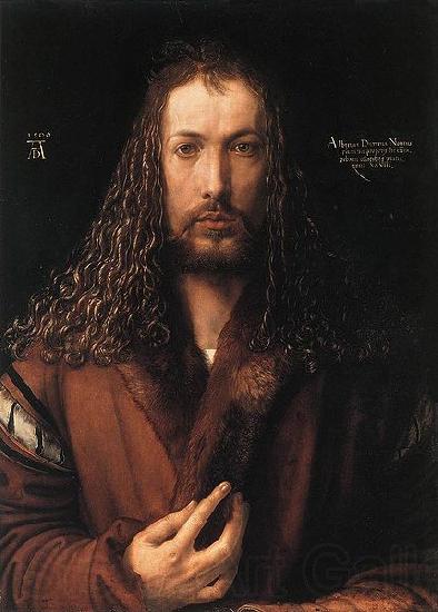 Albrecht Durer self-portrait in a Fur-Collared Robe